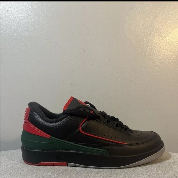 Nike Other - Nike Air Jordan 2 Low Bred Black Sneakers Size 6Y / Women 7.5 BNIB FJ6869-006‌